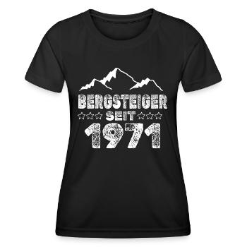 geboren 1971 - Frauen Funktions-T-Shirt - Schwarz - Vorne - AI Model Female 172 light (172cm)