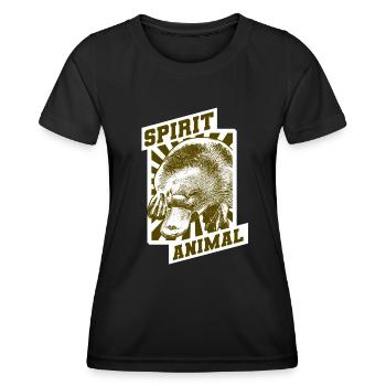 Retro Platypus Gift - Women's Functional T-Shirt - black - Front - AI Model Female 172 light (172cm)