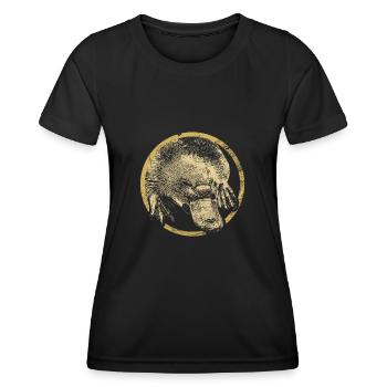 Funny platypus Australia - Women's Functional T-Shirt - black - Front - AI Model Female 172 light (172cm)