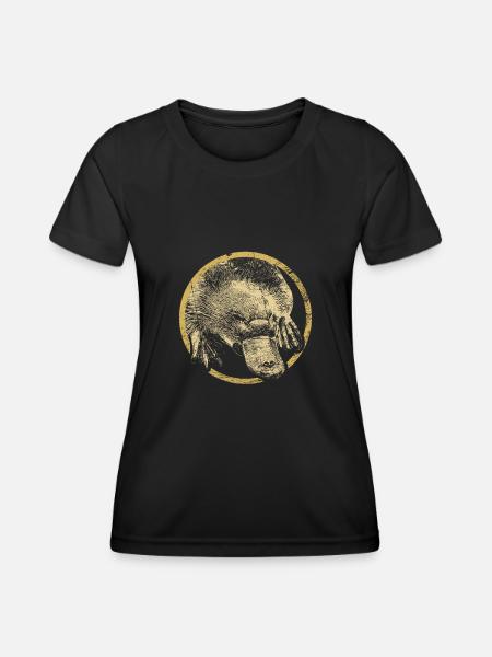 Lustiges Schnabeltier Australien - Frauen Funktions-T-Shirt - Schwarz