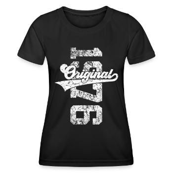 50. GEBURTSTAG ORIGINAL 1976 - Frauen Funktions-T-Shirt - Schwarz - Vorne - AI Model Female 172 light (172cm)