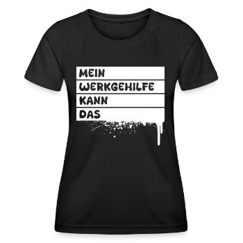 Beruf Werkgehilfe - Frauen Funktions-T-Shirt - Schwarz - Vorne - AI Model Female 172 light (172cm)