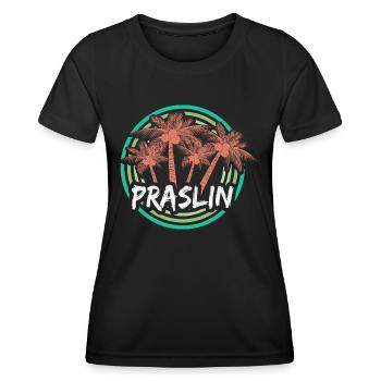 Vacances Praslin - T-shirt sport Femme - noir - Devant - AI Model Female 172 light (172cm)