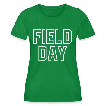 Journée sur le terrain - T-shirt sport Femme - vert - Devant - AI Model Female 172 dark (172cm)