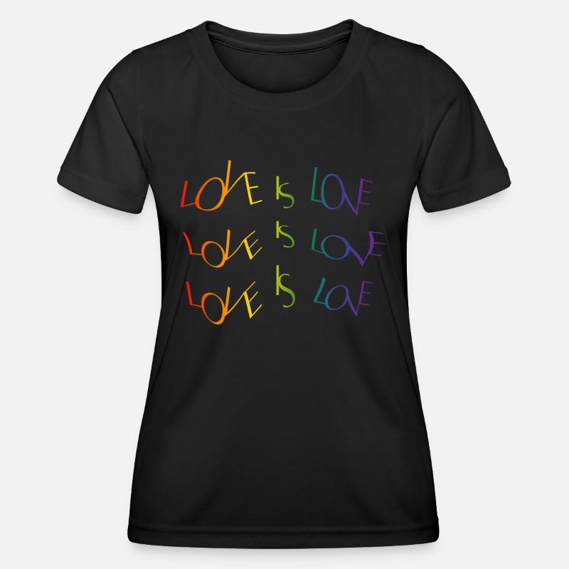 I love Pride - Women's Functional T-Shirt - black