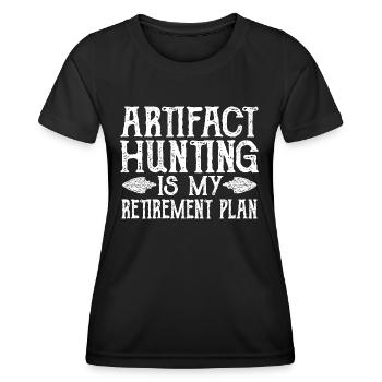 Arrowhead Hunting Pfeilspitzen Sammler - Frauen Funktions-T-Shirt - Schwarz - Vorne - AI Model Female 172 light (172cm)