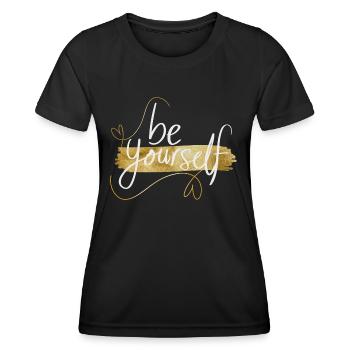 Soyez vous-même - T-shirt sport Femme - noir - Devant - AI Model Female 172 light (172cm)