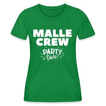 Malle crew Party time - Women's Functional T-Shirt - kelly green - Front - AI Model Female 172 dark (172cm)