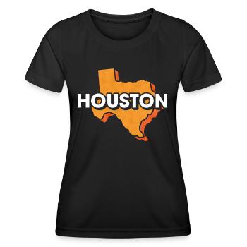 Conception de cartes de Houston pour les fiers résidents de Houston - T-shirt sport Femme - noir - Devant - AI Model Female 172 light (172cm)