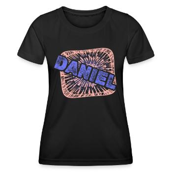 Daniel - T-shirt sport Femme - noir - Devant - AI Model Female 172 light (172cm)