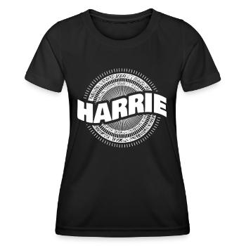 Geschenkidee Harrie - Frauen Funktions-T-Shirt - Schwarz - Vorne - AI Model Female 172 light (172cm)
