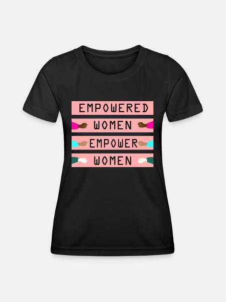 empowered women empower women - Women's Functional T-Shirt - black