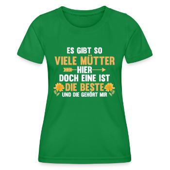 Mutter Muttertag Mama - Frauen Funktions-T-Shirt - Kelly Green - Vorne - AI Model Female 172 dark (172cm)