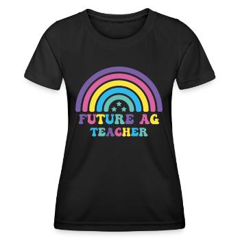 Future ag teacher - Women's Functional T-Shirt - black - Front - AI Model Female 172 light (172cm)