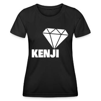 Cadeau pour Kenji - T-shirt sport Femme - noir - Devant - AI Model Female 172 light (172cm)