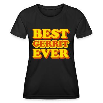 Gerrit Vorname Lustiges Geschenk - Frauen Funktions-T-Shirt - Schwarz - Vorne - AI Model Female 172 light (172cm)