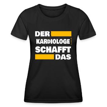 Geschenk für Kardiologe - Frauen Funktions-T-Shirt - Schwarz - Vorne - AI Model Female 172 light (172cm)
