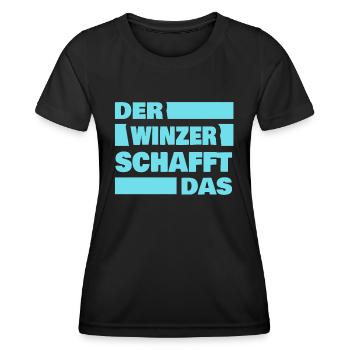 Winemakers as work - Women's Functional T-Shirt - black - Front - AI Model Female 172 light (172cm)