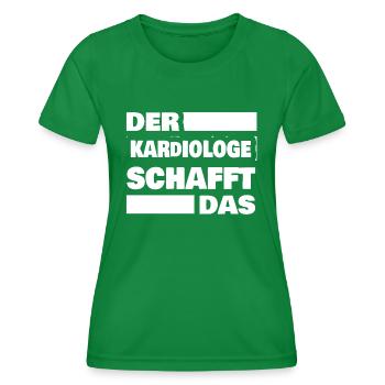 Geschenk für Kardiologe - Frauen Funktions-T-Shirt - Kelly Green - Vorne - AI Model Female 172 dark (172cm)