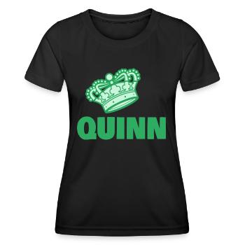 Quinn as a given name - Women's Functional T-Shirt - black - Front - AI Model Female 172 light (172cm)