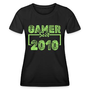 Gamer 2010 - Women's Functional T-Shirt - black - Front - AI Model Female 172 light (172cm)