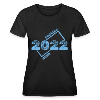 Idée cadeau 2022 - T-shirt sport Femme - noir - Devant - AI Model Female 172 light (172cm)