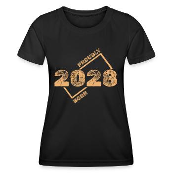 2028 2028 - T-shirt sport Femme - noir - Devant - AI Model Female 172 light (172cm)