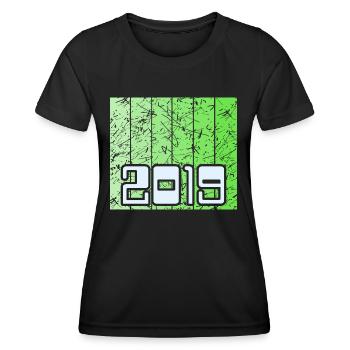 2019 - Women's Functional T-Shirt - black - Front - AI Model Female 172 light (172cm)