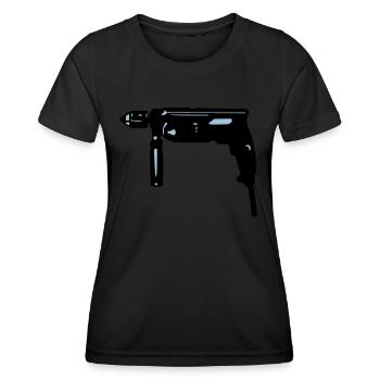 Drill - Women's Functional T-Shirt - black - Front - AI Model Female 172 light (172cm)