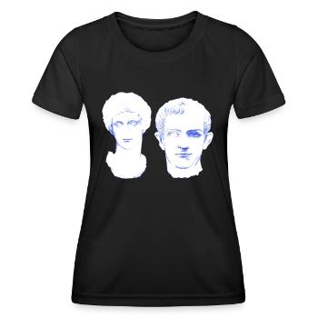 Eternal Love - Liebespaar forever in Marmor - Frauen Funktions-T-Shirt - Schwarz - Vorne - AI Model Female 172 light (172cm)
