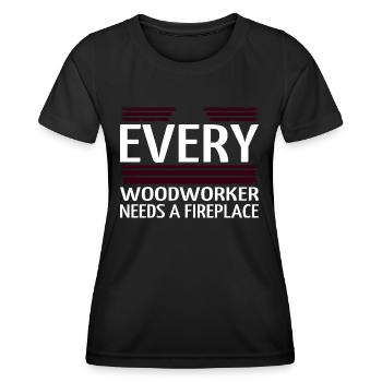 charpentier de construction tshirts de charpentier sexy - T-shirt sport Femme - noir - Devant - AI Model Female 172 light (172cm)
