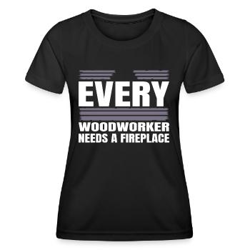 quote cutter safety helmet jokes - Frauen Funktions-T-Shirt - Schwarz - Vorne - AI Model Female 172 light (172cm)