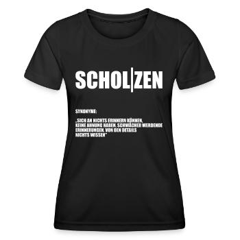 Scholzen - Frauen Funktions-T-Shirt - Schwarz - Vorne - AI Model Female 172 light (172cm)