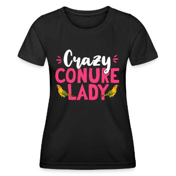 Molinasittich Perroquet Oiseau Perruche du Soleil - T-shirt sport Femme - noir - Devant - AI Model Female 172 light (172cm)