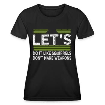 citation amusante blagues vertes déclaration de symbole de paix - T-shirt sport Femme - noir - Devant - AI Model Female 172 light (172cm)