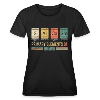 Black humor scientist gift shirt sarcasm - Women's Functional T-Shirt - black - Front - AI Model Female 172 light (172cm)