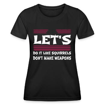 Citation drôle génial des années 60 amour famille cool dictons - T-shirt sport Femme - noir - Devant - AI Model Female 172 light (172cm)