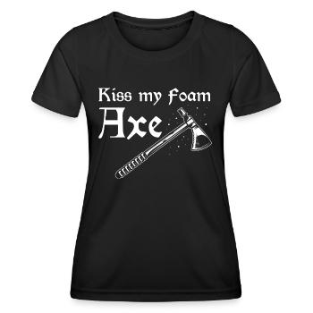 Citation de jeu de rôle pour Larper et Larp - T-shirt sport Femme - noir - Devant - AI Model Female 172 light (172cm)
