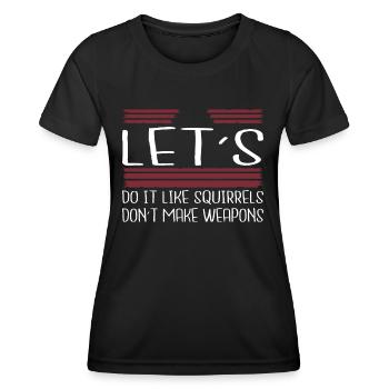 birthday present idea hippie family gift idea - Frauen Funktions-T-Shirt - Schwarz - Vorne - AI Model Female 172 light (172cm)