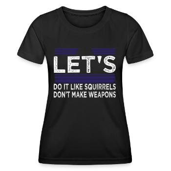 quote bday flower power joke jokes heart child - Frauen Funktions-T-Shirt - Schwarz - Vorne - AI Model Female 172 light (172cm)