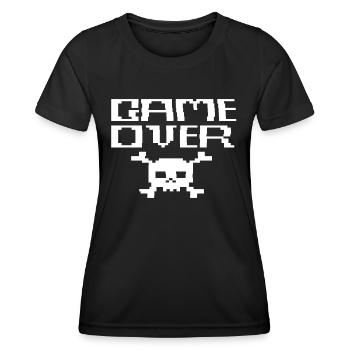 Game Over ASCII - Frauen Funktions-T-Shirt - Schwarz - Vorne - AI Model Female 172 light (172cm)