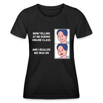 Conception de cours en ligne pour les jeunes fiers Pinoys - T-shirt sport Femme - noir - Devant - AI Model Female 172 light (172cm)