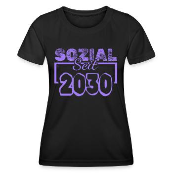 Sozialarbeiter 2030 - Frauen Funktions-T-Shirt - Schwarz - Vorne - AI Model Female 172 light (172cm)