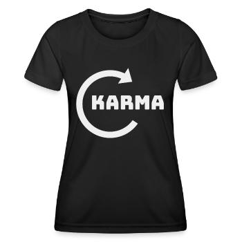 KARMA will return - Women's Functional T-Shirt - black - Front - AI Model Female 172 light (172cm)