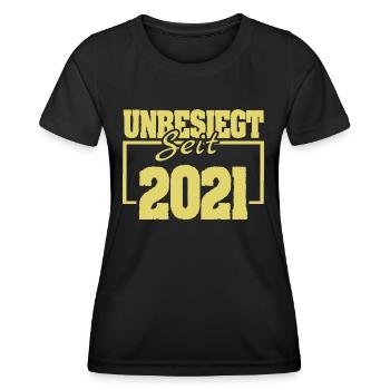 seit 2021 - Frauen Funktions-T-Shirt - Schwarz - Vorne - AI Model Female 172 light (172cm)