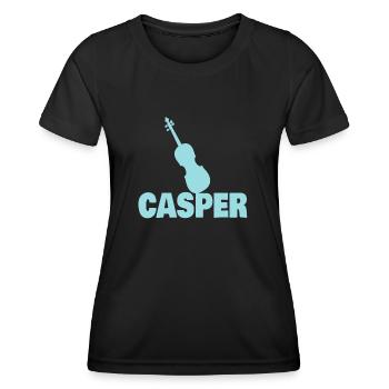 Bratsche Casper - Frauen Funktions-T-Shirt - Schwarz - Vorne - AI Model Female 172 light (172cm)
