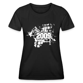 2009 - T-shirt sport Femme - noir - Devant - AI Model Female 172 light (172cm)