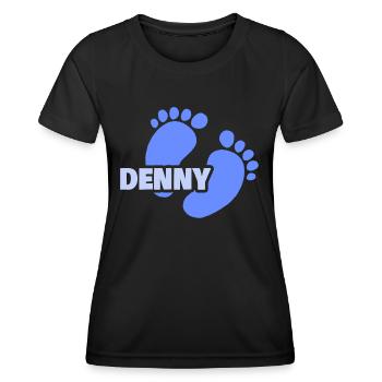 Gift for Denny - Women's Functional T-Shirt - black - Front - AI Model Female 172 light (172cm)
