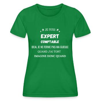 I am a Chartered Accountant - Women's Functional T-Shirt - kelly green - Front - AI Model Female 172 dark (172cm)