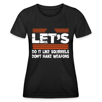 birthday present idea birthday present - Women's Functional T-Shirt - black - Front - AI Model Female 172 light (172cm)